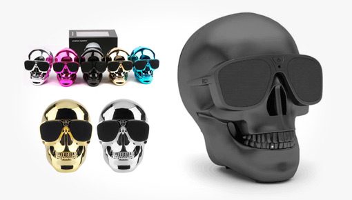 newplay bluetooth speaker skull
