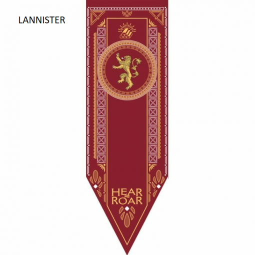 Newplay LANNISTER Game of thrones banner flagga