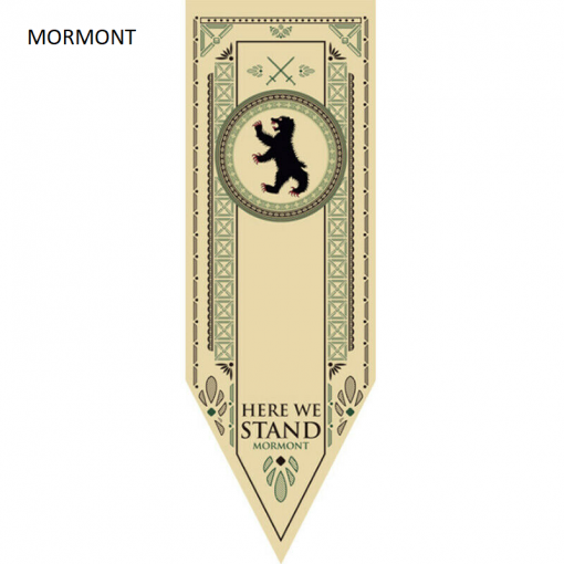 Newplay MORMONT Game of thrones banner flagga