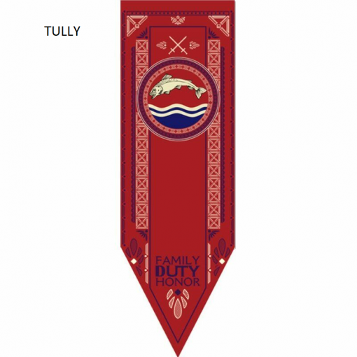Newplay TULLY Game of thrones banner flagga