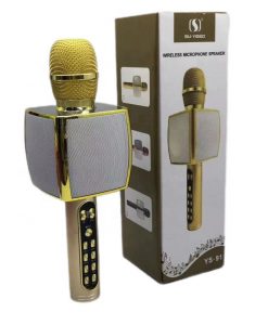 newplay bluetooth karaoke mikrofon 10W YS-91 guld