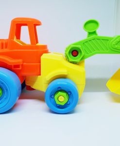 Newplay byggmodell motorik leksak skruva ihop grävskopa