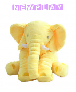 Kompis Elefant mjukisdjur kudde 60 cm gul