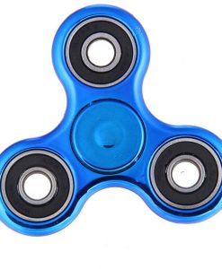 newplay fidget spinner metallfärgad blå