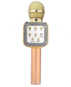 newplay ws-1818 bluetooth karaoke mikrofon guld
