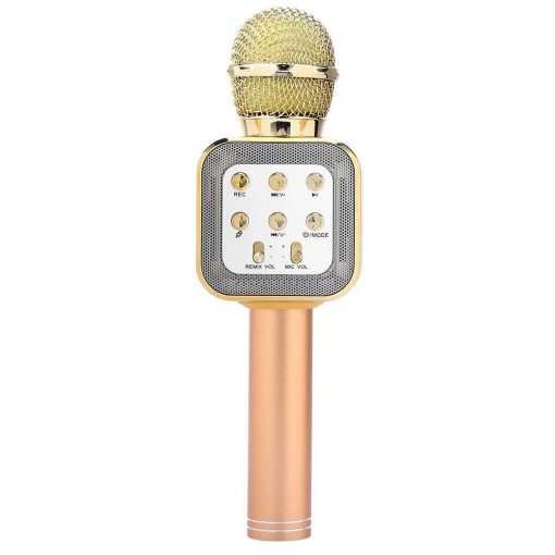 newplay ws-1818 bluetooth karaoke mikrofon guld