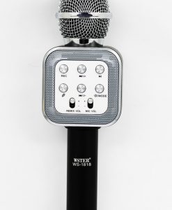 newplay ws-1818 bluetooth karaoke mikrofon svart