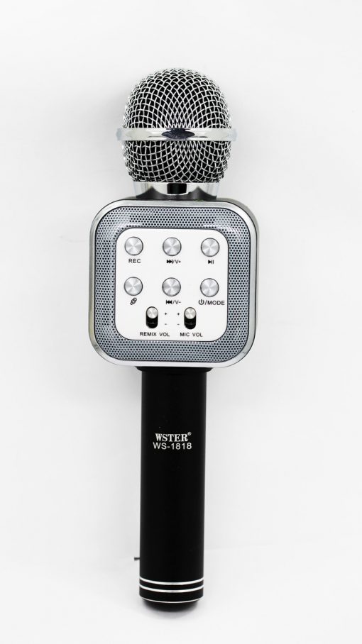 newplay ws-1818 bluetooth karaoke mikrofon svart